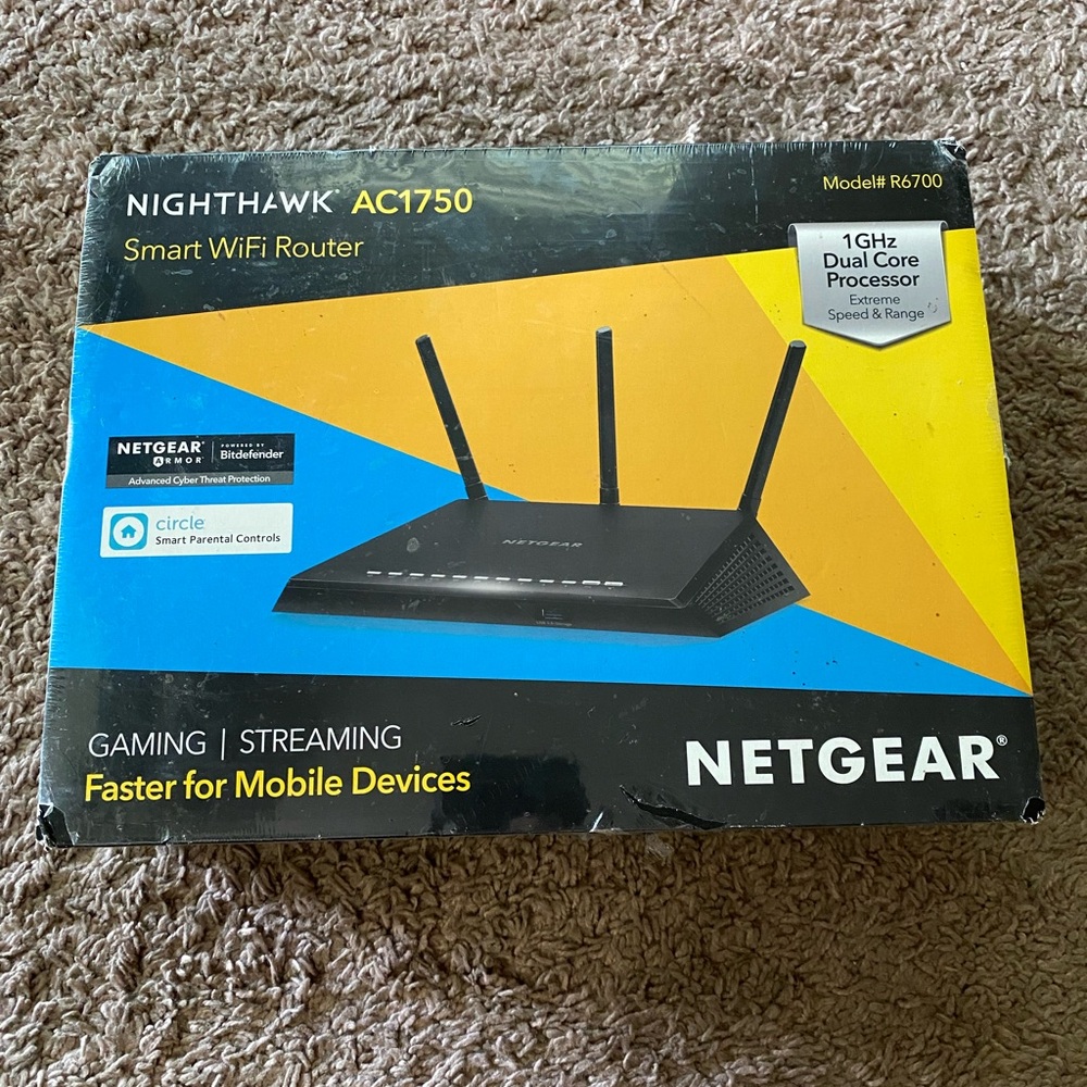 Netgear AC1750 Smart WiFi Router - 1GHz Dual Core Processor Gaming / Streaming